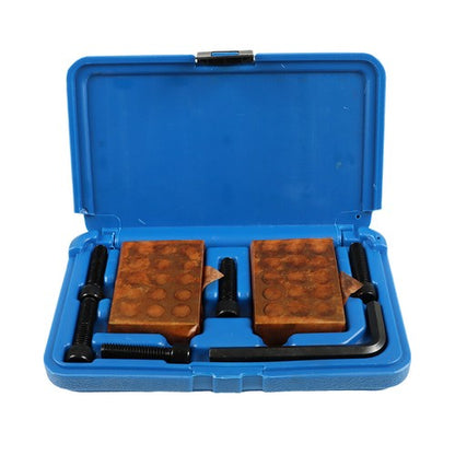 Solid Spare 8 Piece 1-2-3 123 Precision 23 Hole Block Set With Screws & HEX KEY Case New