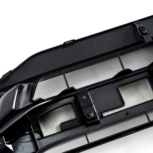 Fit 2019-21 Honda Civic Sedan Matte Mesh Front Bumper Glossy Black Grille Grill