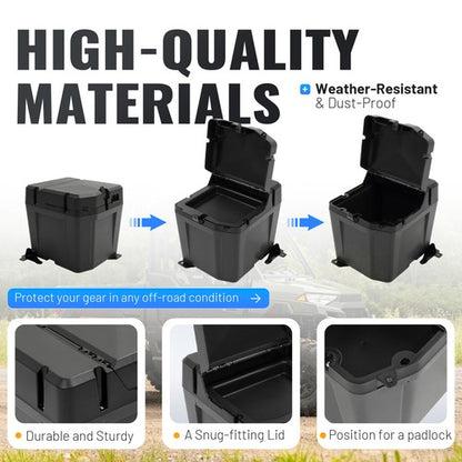 Solid Spare Under Seat Storage Box Double-decker For 2018-23 Polaris Ranger XP 1000 #2882910