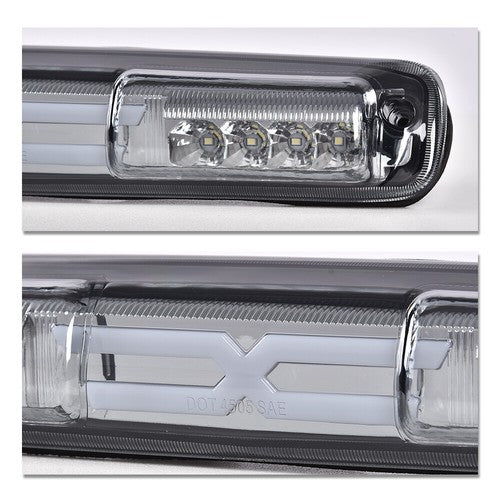 Solid Spare Fit For 99-07 Chevy Silverado GMC Sierra LED 3rd Brake Light Cargo Lamp Smoke