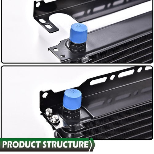 Solid Spare Universal Aluminum Mounting Bracket Short Engine Oil Cooler Radiator Adapter