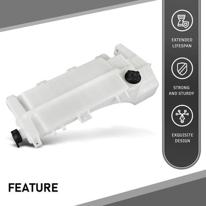 Solid Spare Coolant Reservoir Expansion Tank w/ Cap Fit For 2008 - 2018 Volvo Mack Truck