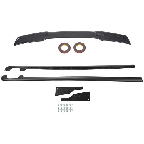 Solid Spare For 2005-2013 Corvette C6 Base ZR1 Style Side Skirts & Rear Trunk Wing Spoiler