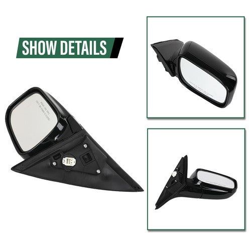 Solid Spare Fit For 03-07 Honda Accord Manual Folding Power Mirror Driver & Passenger