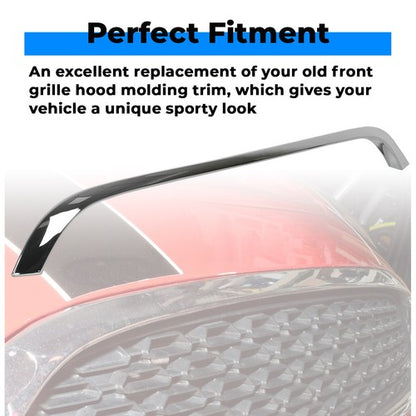Solid Spare Chrome Grille Hood Molding Trim For 2007-2015 2009 Mini Cooper R55 R56 R58 R59