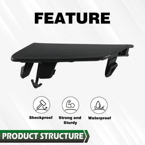 Solid Spare Front Bumper Tow Eye Hook Cover Cap 5212812320 For 2020-22 Toyota Corolla LE XLE