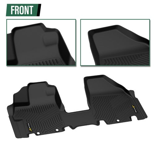 Solid Spare TPE Floor Mats Fit For 2011-2017 Honda Odyssey All Weather Protection Liners