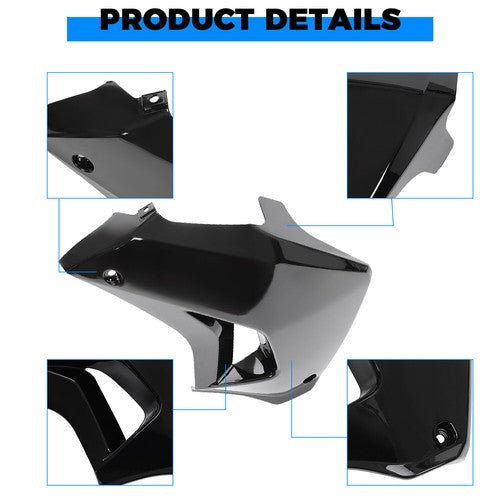Solid Spare For Kawasaki KLR650 Camo 2008-2018 Right Side Radiator Shroud Black Painted