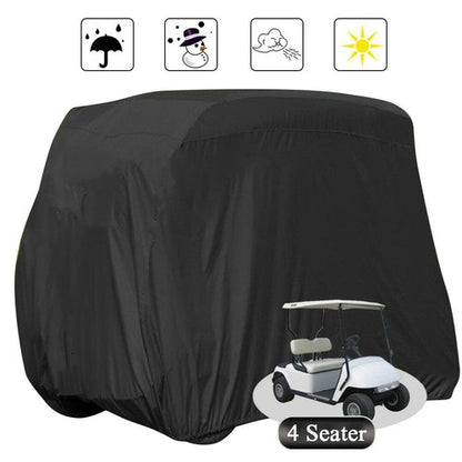 Solid Spare Waterproof Golf Cart Storage Cover 4 Passenger For EZGO Club Car YAMAHA