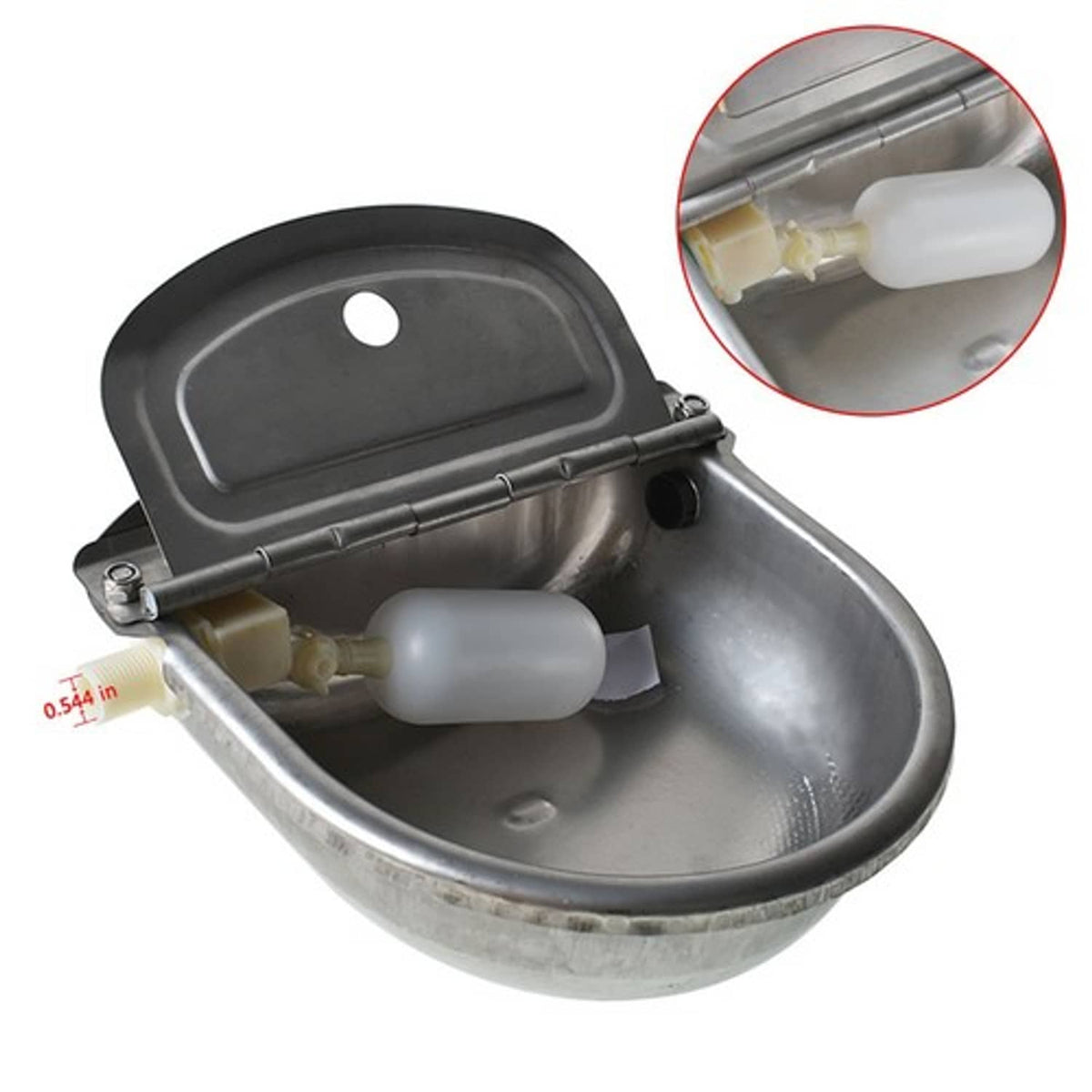 Solid Spare Stainless Water Trough Bowl Automatic Drinking Horse Cow Chicken cattle AutoFill