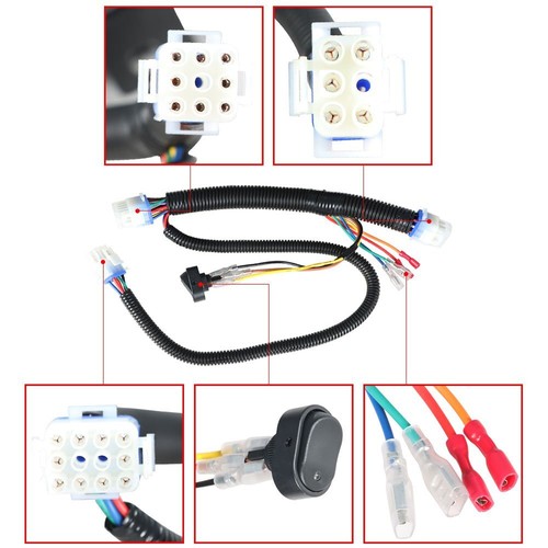 Solid Spare For Club Car Precedent 2004-08 Golf Cart LED Headlight Tail Light Kit
