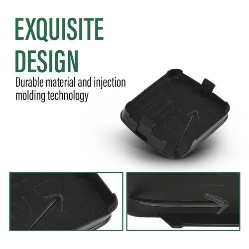 Solid Spare Fit For 2009-2012 Toyota RAV4 Front Bumper Tow Hook Eye Cover Left+Right Side