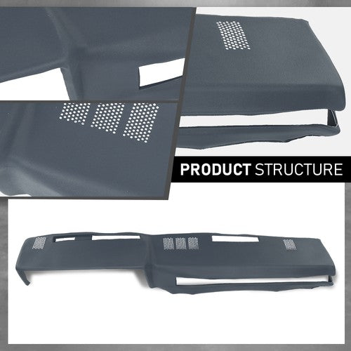 Solid Spare Dash Pad Cover Dark Blue Fit For 1981-1991 Chevy GMC C/K/R/V Truck/SUV Pickup