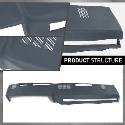 Solid Spare Dash Pad Cover Dark Blue Fit For 1981-1991 Chevy GMC C/K/R/V Truck/SUV Pickup