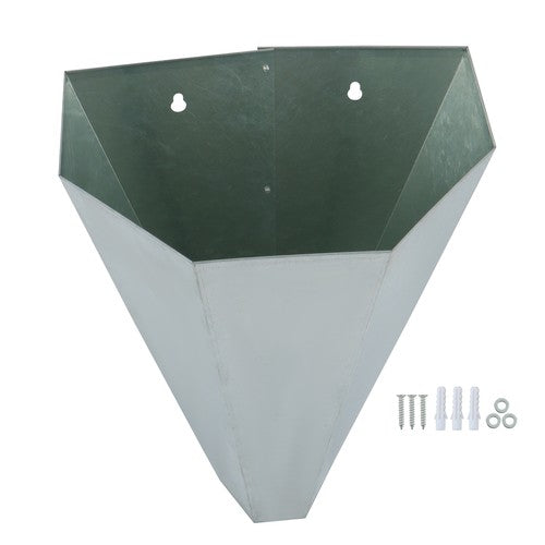 Solid Spare 1 Pack Medium Size Chicken Cone Galvanized Steel Poultry Restraining Cone 8 lbs