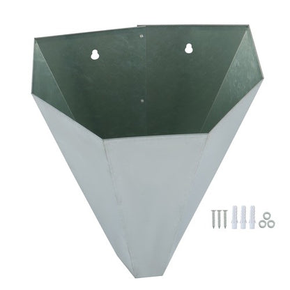Solid Spare 1 Pack Medium Size Chicken Cone Galvanized Steel Poultry Restraining Cone 8 lbs