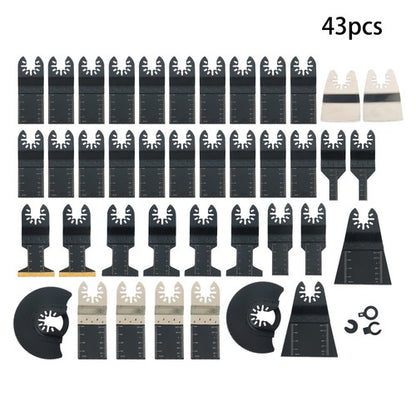 Solid Spare 43 PCS Oscillating Saw Blades, Premium Multitool Kit for Wood/Metal/Plastics