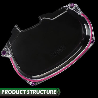 Solid Spare Clear Cam Gear Timing Belt Cover Fit For Mitsubishi Evolution EVO4-8 4G63 DSM 2G