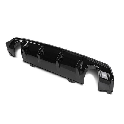 Solid Spare Fit For 2016-2021 Honda Civic Rear Bumper Lip Diffuser Splitter Spoiler Black