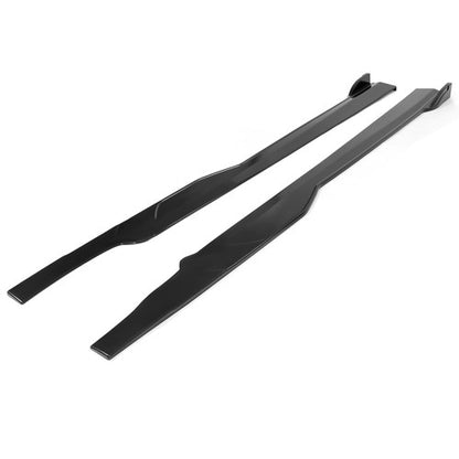 Solid Spare Side Skirt Body Kit For Dodge Charger SRT 15-23 Rocker Panels Extension Splitter