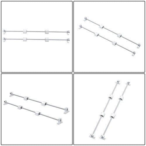 Solid Spare 2Pcs 8×600mm Linear Motion Rail Shaft Slide Guide w/ 4 SCS8UU Bearing & SK8 Rail