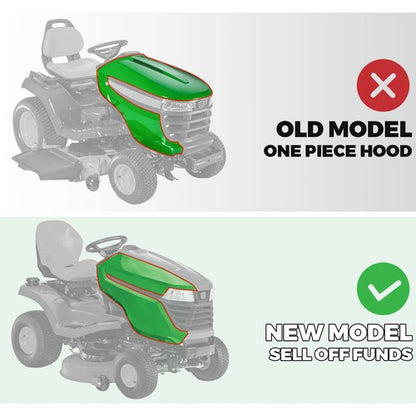 Solid Spare 1 X Right Hood Side Panel For John Deere X300R X304 X305R X310 X320 X324 X330
