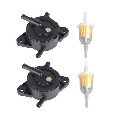 Solid Spare 2× Fuel Pump & Filter for Kawasaki 49040-7008 FR541V FR600V FR651V FR730V FR691V