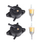 Solid Spare 2× Fuel Pump & Filter for Kawasaki 49040-7008 FR541V FR600V FR651V FR730V FR691V