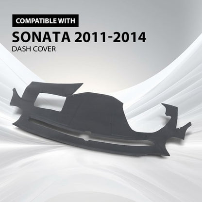 Solid Spare TPE Dash Cover Fit For 11-14 Hyundai Sonata Dark Gray Dashboard Cover