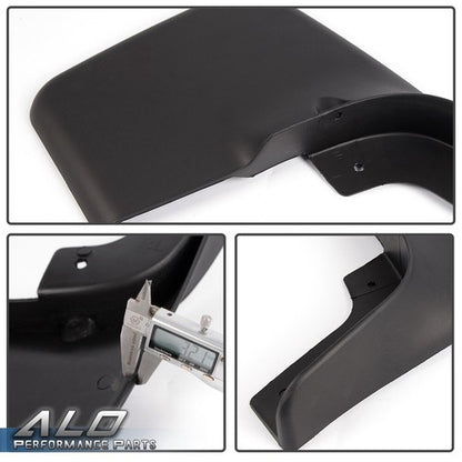 Solid Spare Front Rear Set Splash Mud Guards Flaps Fit for 04-14 Ford F-150 w/ Fender Flares