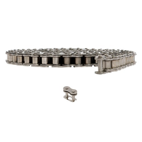 Solid Spare 60SS Heavy Duty Roller Chain 10 feet With 2 Connecting Links Carbon Steel ?