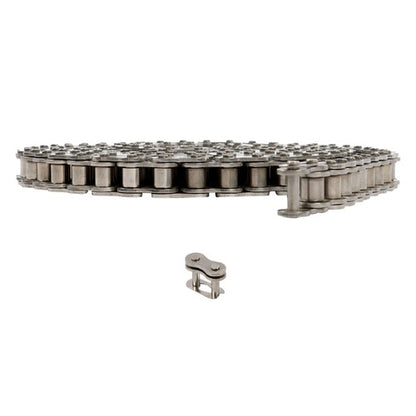 Solid Spare 60SS Heavy Duty Roller Chain 10 feet With 2 Connecting Links Carbon Steel ?