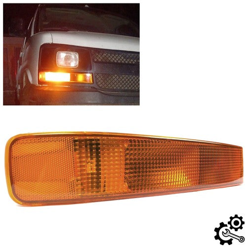 Solid Spare Turn Signal Marker Directional Light Lamp RH Passenger for 03-22 Chevy GMC Van