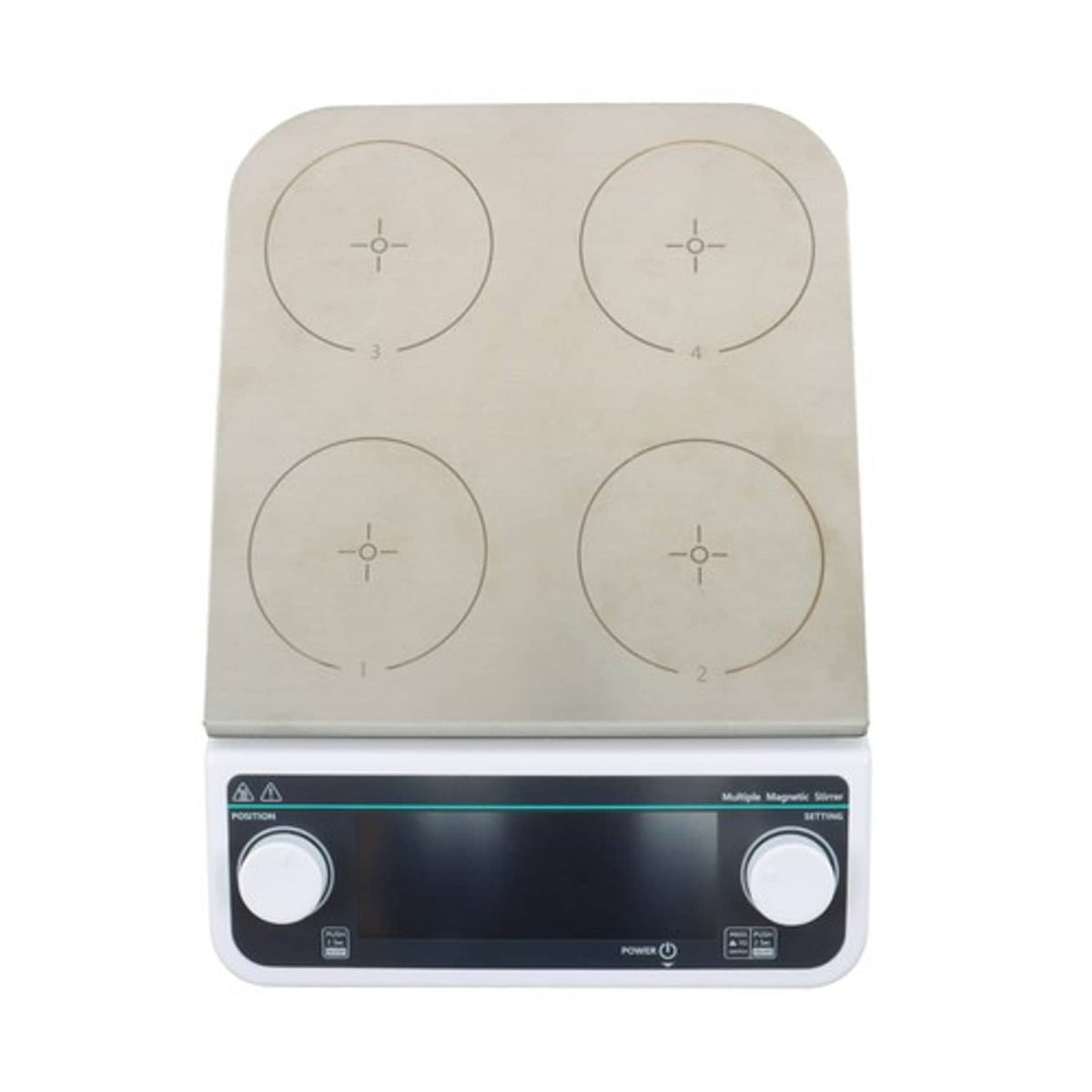 Solid Spare Digital Multi Position Magnetic Stirrer With Heating 4 Position 4*500ml Volume