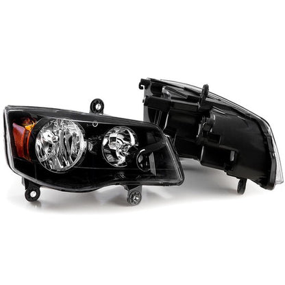Solid Spare Pair Headlights For 2008-16 Chrysler Town & Country 2011-20 Dodge Grand Caravan