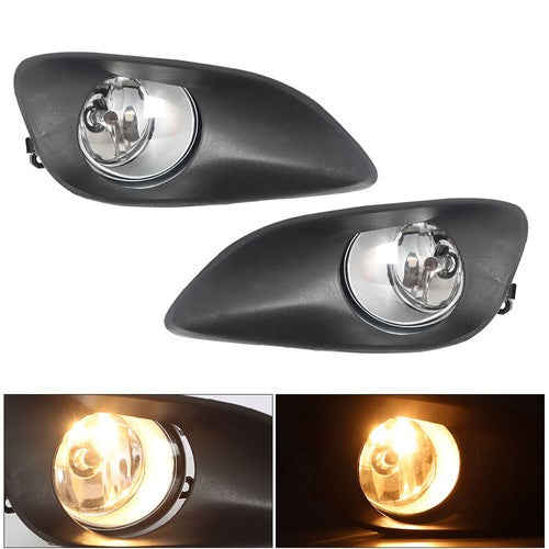 Solid Spare Driver+Passenger Side Fog Lights For 2007-2011 Toyota Yaris Halogen Headlights