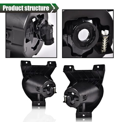 Solid Spare Fit For 11-14 Ford F-150 2Pcs Bumper Fog Lights Driving Lamps w/Switch/Bracket