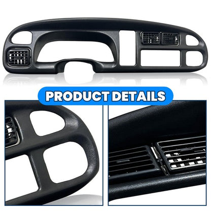 Solid Spare For 1998-02 Dodge Ram 1500/2500/3500 Pickup Dash Bezel&Dashboard Cover Overlay
