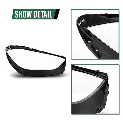 Solid Spare Fit For 22-24 Mercedes W206 C200 C300 C350 C43 C63 Right Headlight Lens Cover