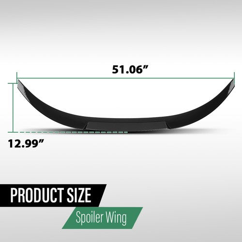 Solid Spare Gloss Black Rear Trunk Spoiler Wing Fit For 19-24 BMW 8 Series G15 F92 M8 Coupe
