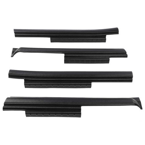 Solid Spare Fit For 07-18 Jeep Wrangler 4-Door Rocker Panel Guard Sill Plate Cover
