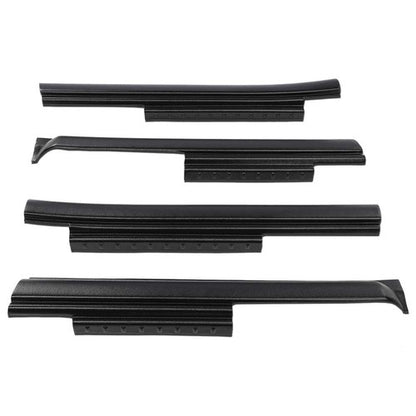 Solid Spare Fit For 07-18 Jeep Wrangler 4-Door Rocker Panel Guard Sill Plate Cover