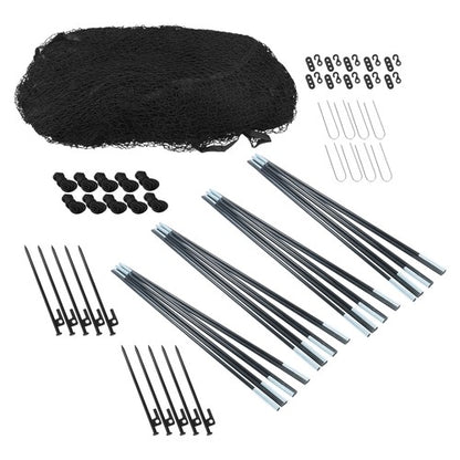 Solid Spare 30 x 13 x 9 FT Baseball Batting Cage Net Softball Hitting Cage Netting For Pitch