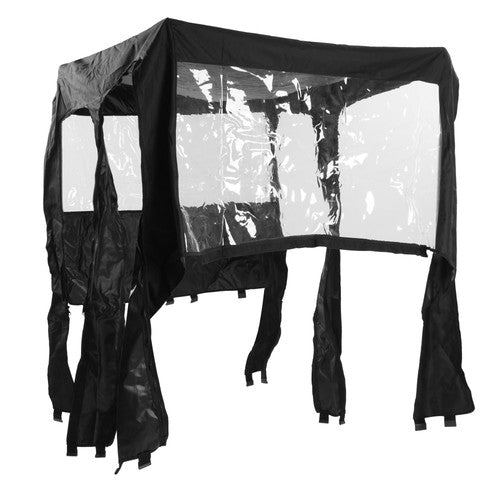 Solid Spare Full Cabin Cab Enclosure Soft Door For 2010-2014 Polaris RZR-4 800 900 Black