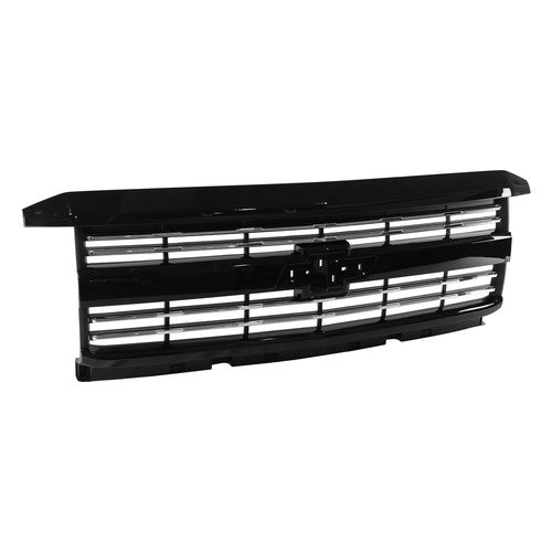 Fits Silverado 2500 HD 3500 HD 2015-2019 Front Upper Grille Hood Black Painted