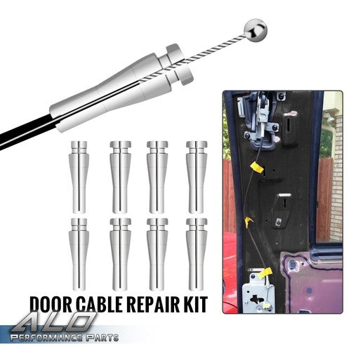 Solid Spare New Fit For Ford F150 F250 F350 Van Ends Door Handle Latch Lock Cable Repair Kit