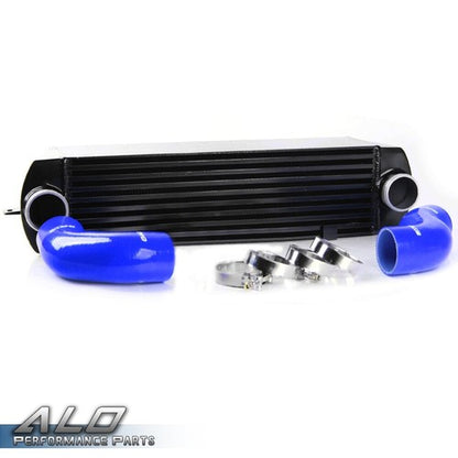 Solid Spare Fit For 2007-2010 E90 E92 335i 335xi 135i Turbo Intercooler+Silincone Hose Kit