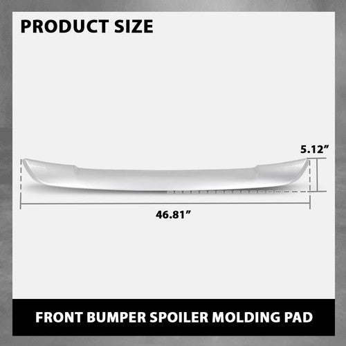 Solid Spare Fit For 2016-2018 Toyota RAV4 Front Bumper Lower Spoiler Face Bar Silver Trim