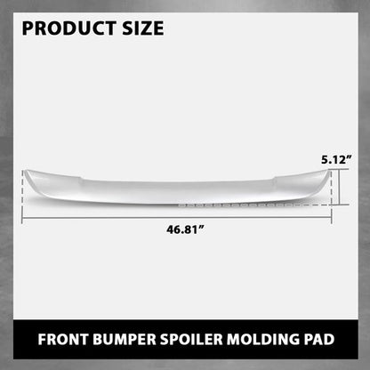 Solid Spare Fit For 2016-2018 Toyota RAV4 Front Bumper Lower Spoiler Face Bar Silver Trim