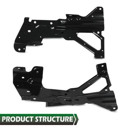 Solid Spare New Fit For 2016 2017 2018 Chevrolet Silverado 1500 Front Bumper Brackets Set